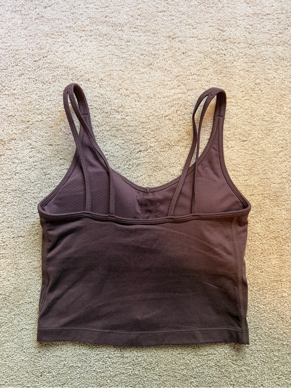 Vuori Halo Performance Bra Top Chocolate Brown Size XS NEW - Picture 2 of 2